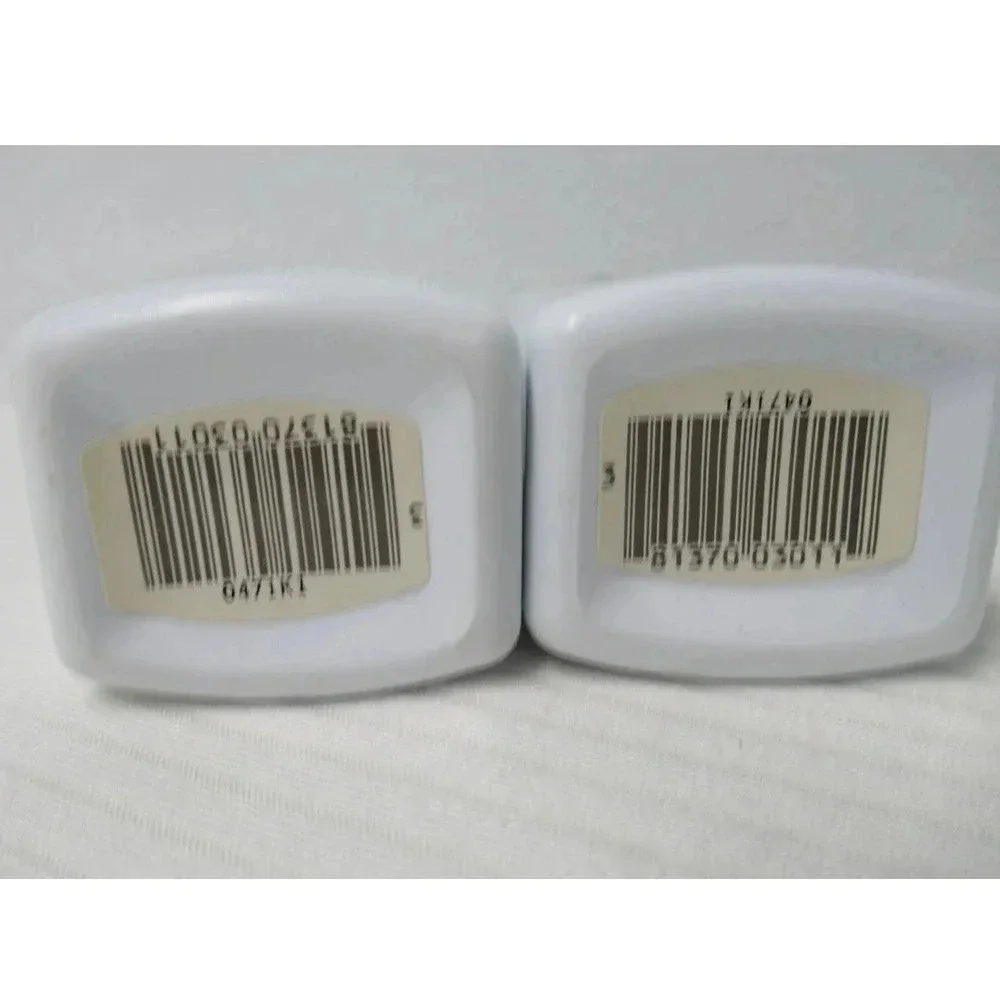 Vintage Johnson Baby Powder 4 oz Embossed Plastic Bottle Discontinued - 2 pk
